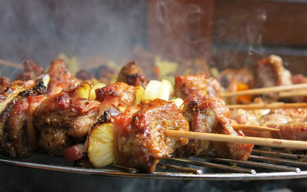 BBQ kipspiesjes met honing-mosterd marinade recept